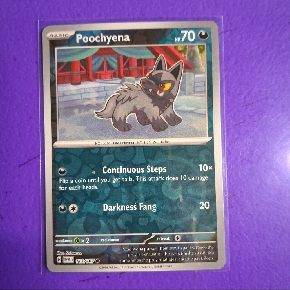 Poochyena 113/167 Sv06: Twilight Masquerade Reverse Holo